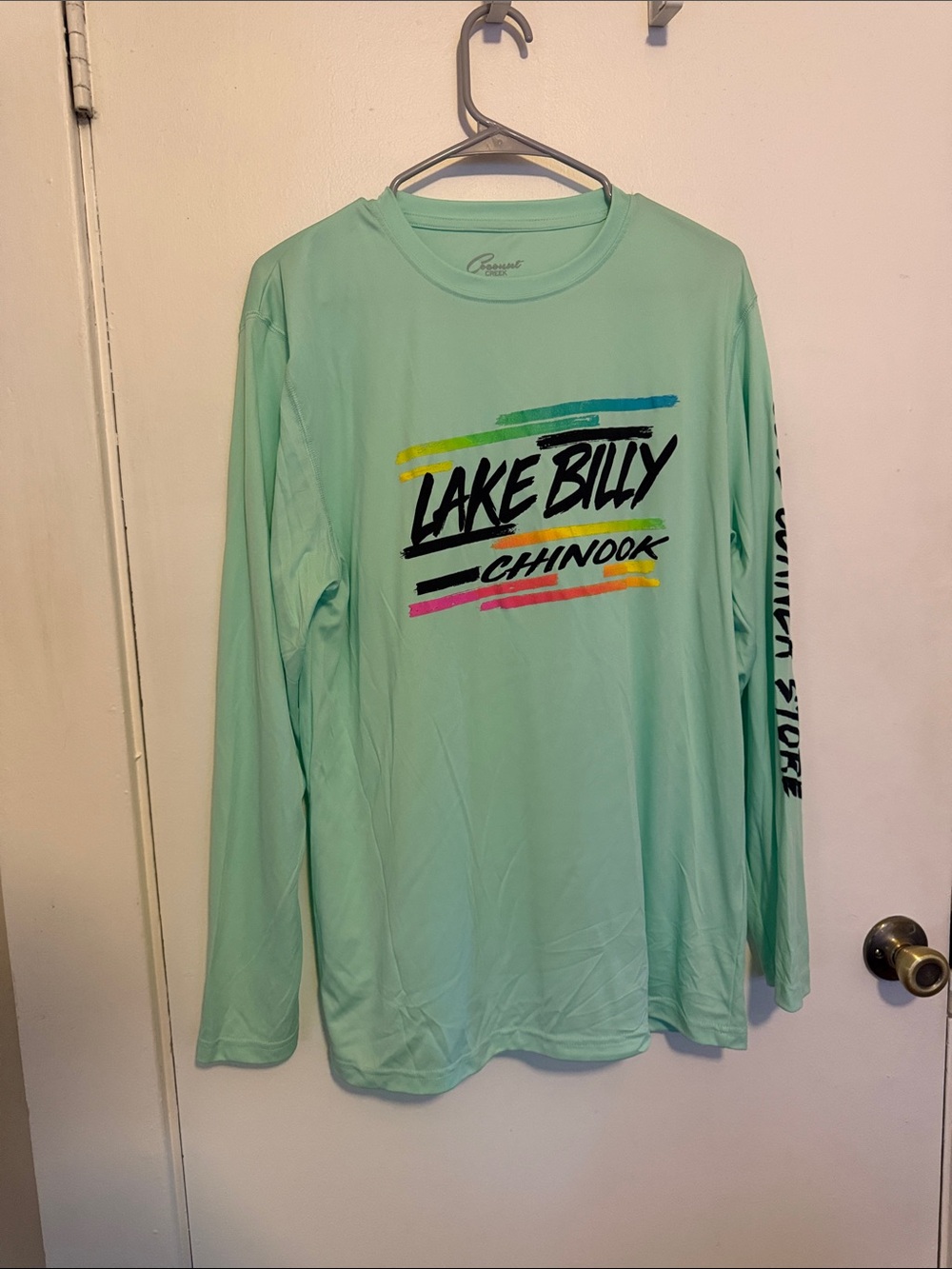 Lake Billy Chinook Mint Green Long Sleeve Tee